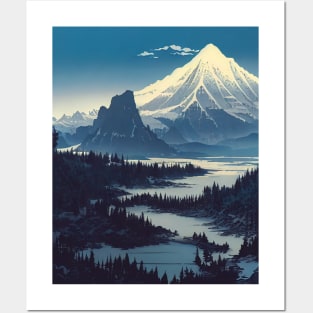 Glacier National Park Montana Posters and Art